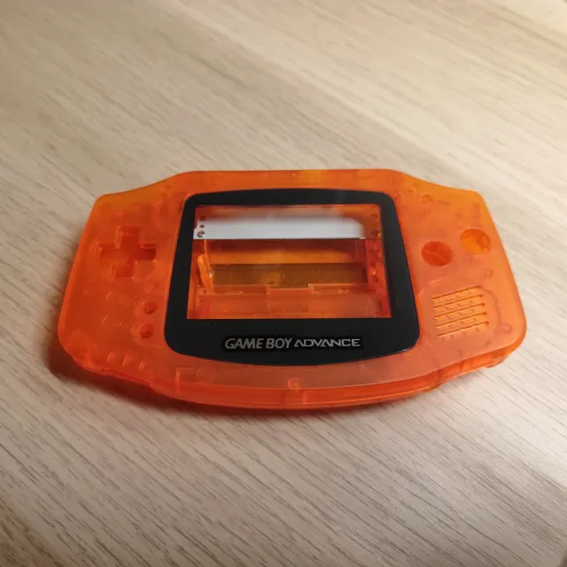 Carcasa Game Boy Advance Naranja Transparente