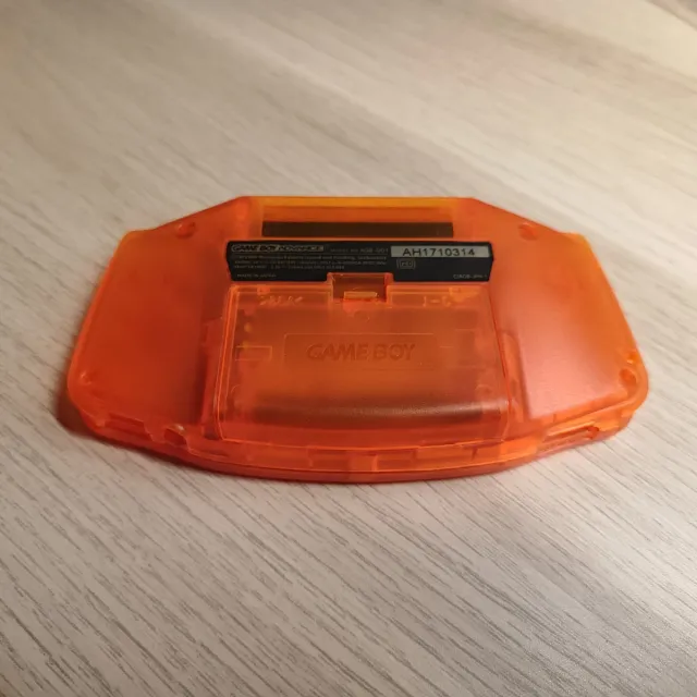 Carcasa Game Boy Advance Naranja Transparente