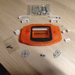 Cover Game Boy Advance Arancione Trasparente