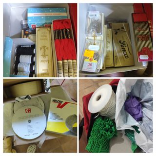 Cajas 20 metros velcro 20mm y artículos merceria
