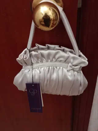 Bolso de fiesta plateado Ingrape