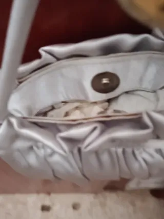 Bolso de fiesta plateado Ingrape