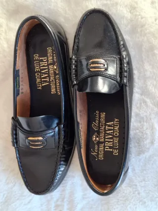 Mocasines PRIVATA Mujer Talla 38 Negros.