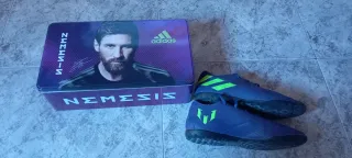 Zapatillas Fútbol Adidas Messi Morado/Verde