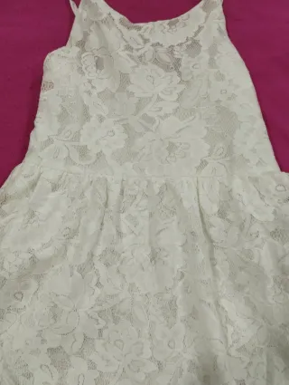 Vestido de Renda Menina 9/10 Anos
