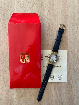 Reloj Murano Cristal Oro 24kt Artesano 2005