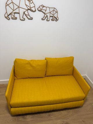 Sofá cama IKEA FRIDHULT Skiftebo amarillo