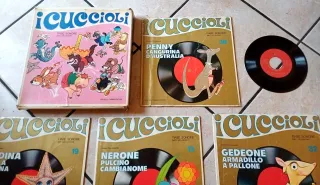 I Cuccioli Fabbri Ed. lotto Fiabe Sonore vintage