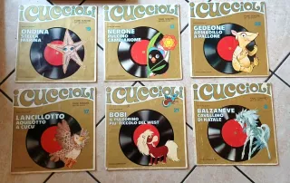 I Cuccioli Fabbri Ed. lotto Fiabe Sonore vintage