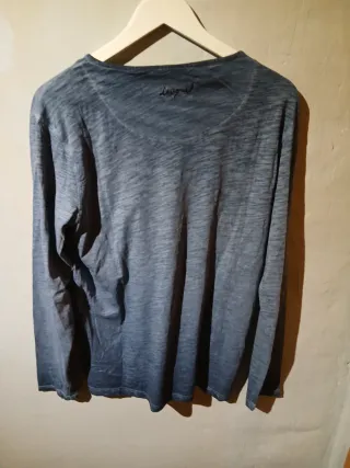 Camiseta Desigual Talla M Azul/Gris