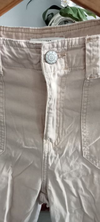 Calças Cargo Bege Pull&Bear