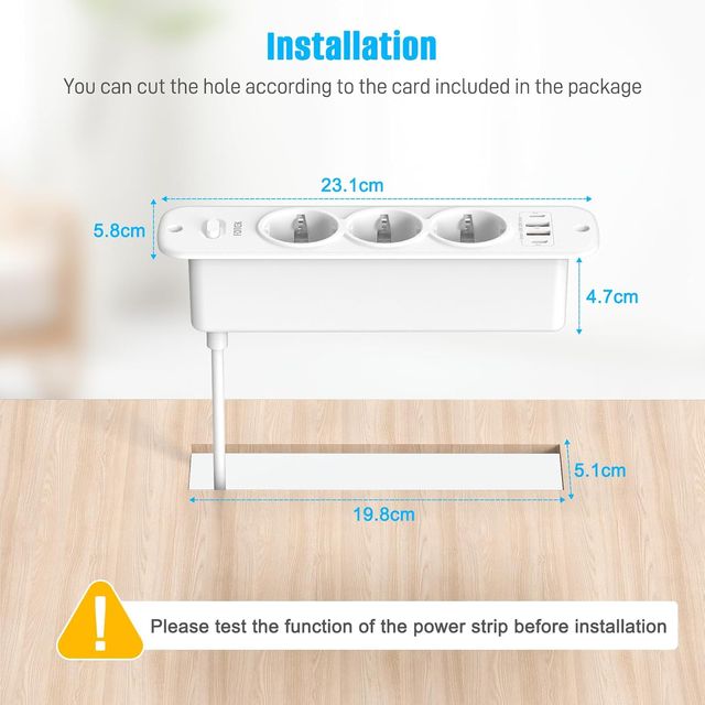 Tomada 4000W com 3 USB