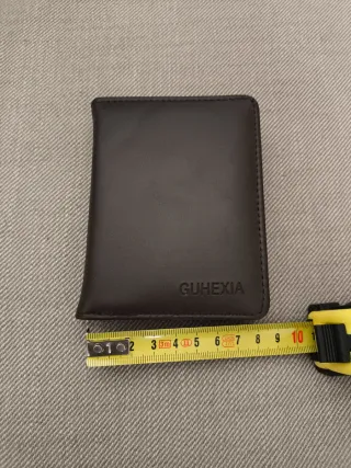 Cartera imitación cuero marrón