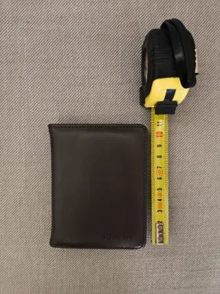 Cartera imitación cuero marrón