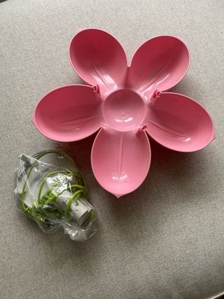 Lámpara Flor IKEA Rosa y Verde
