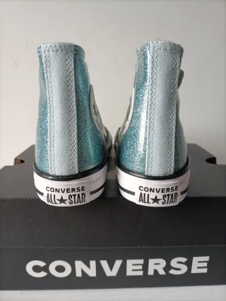 Converse Bambina Glitter Azzurro