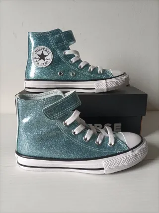Converse Bambina Glitter Azzurro