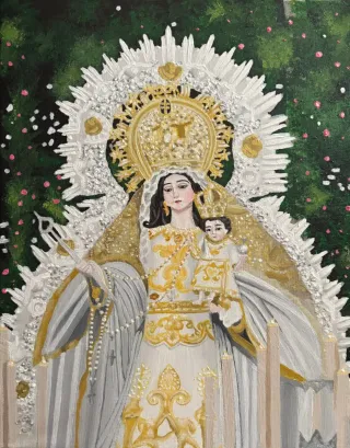 Cuadro Virgen María y Niño Jesús