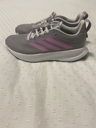 Zapatillas Adidas Runfalcon Gris y Rosas