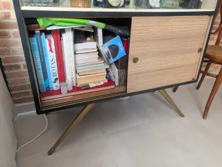 Mueble Bar Vintage Madera y Metal