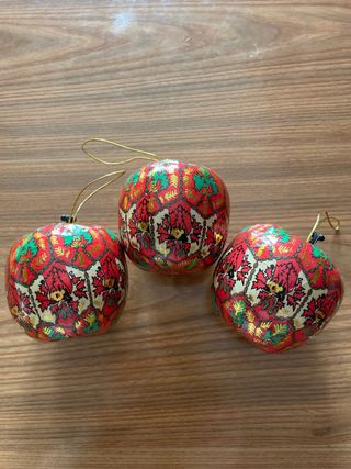 Palline Natalizie Mela Rosse e Oro