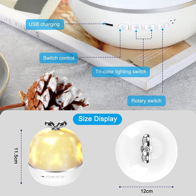 NUEVO - Lampada Proiettore Stelle per Bambini