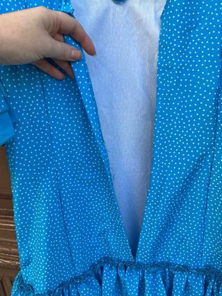 Traje Flamenca Azul Talla 38/40