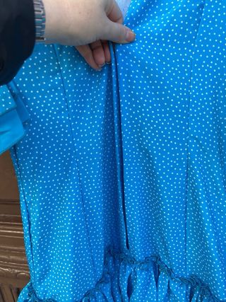 Traje Flamenca Azul Talla 38/40