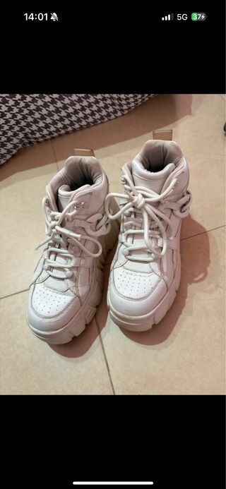 Zapatillas plataforma blancas