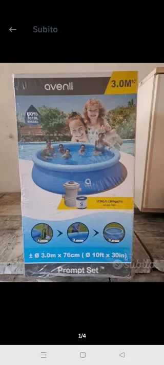 Piscina gonfiabile Avenli 3.0m x 76cm