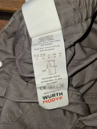 Pantalón de trabajo Würth Modyf gris