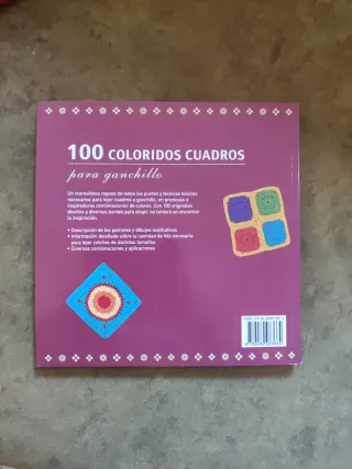 100 Coloridos cuadros ganchillo (Spanish Edition)
