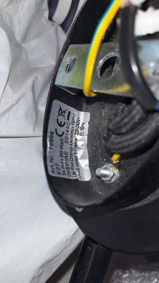 Lámpara Triple Inspire Salin Negra FRANCE E27