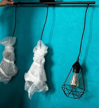 Lámpara Triple Inspire Salin Negra FRANCE E27