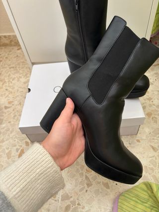 Botas plataforma negras Catwalk T.42