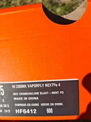 Nike Zoomx Vaporfly Next 4 Mujer 38.5