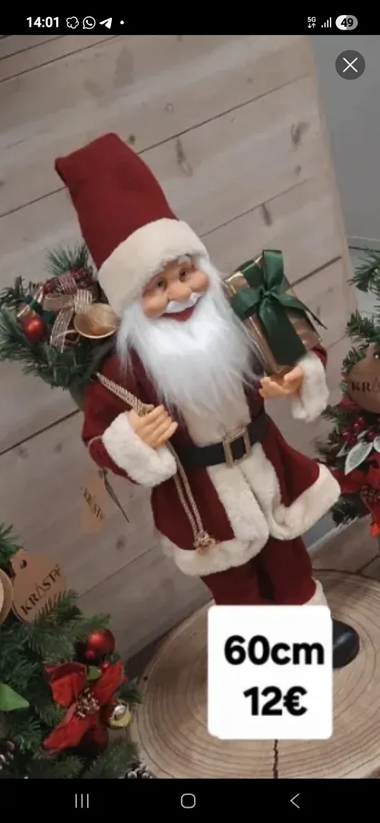 Figura Papá Noel 60cm