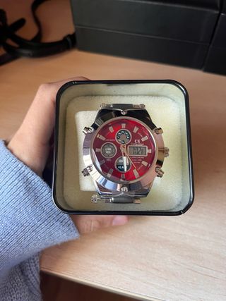 Reloj CS Collection Hombre Rojo/Plata￼