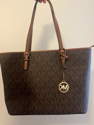 Bolso Michael Kors Marrón y Dorado