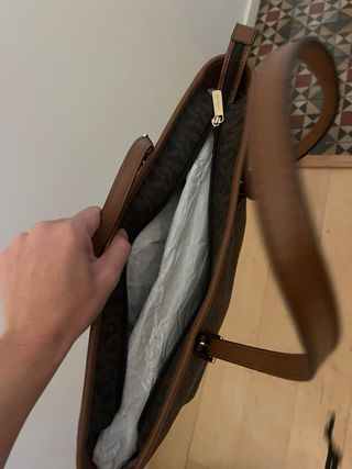 Bolso Michael Kors Marrón y Dorado