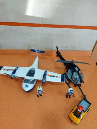 Playmobil Helicóptero y Avión