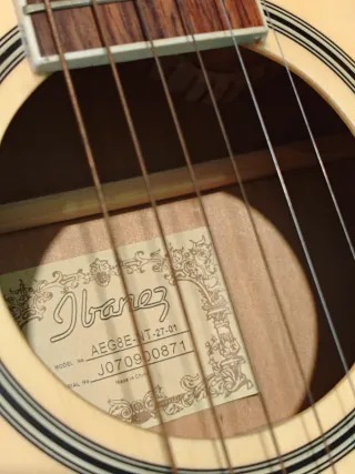 Ibanez AEG8E-NT Guitarra Acústica + Funda