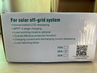 Controlador Carga Solar MPPT 20A WiFi