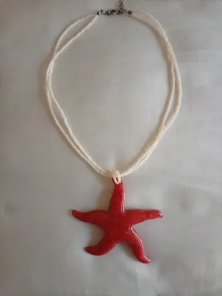 Collana Stella pasta di corallo Vintage
