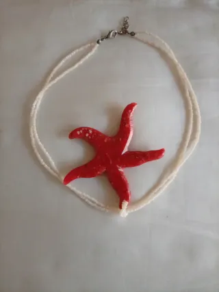 Collana Stella pasta di corallo Vintage