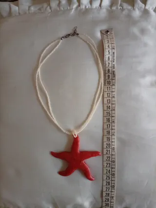 Collana Stella pasta di corallo Vintage