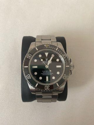 Reloj Submariner Negro/Plateado