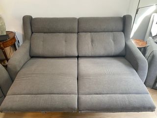 Divano 3 posti e poltrona relax elettrica