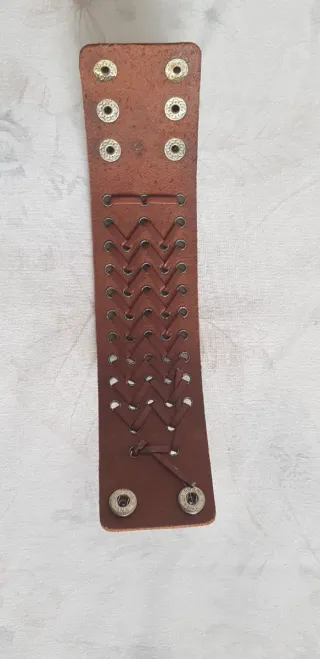 Pulsera Cuero Unisex Marrón