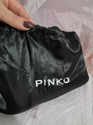 Borsa Pinko Blu in Pelliccia Nuova